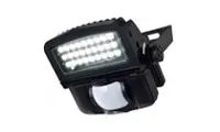 LEDセンサーライト（屋外設置対応。業務用プロ仕様の強力発光。防犯フラッシング機能付）